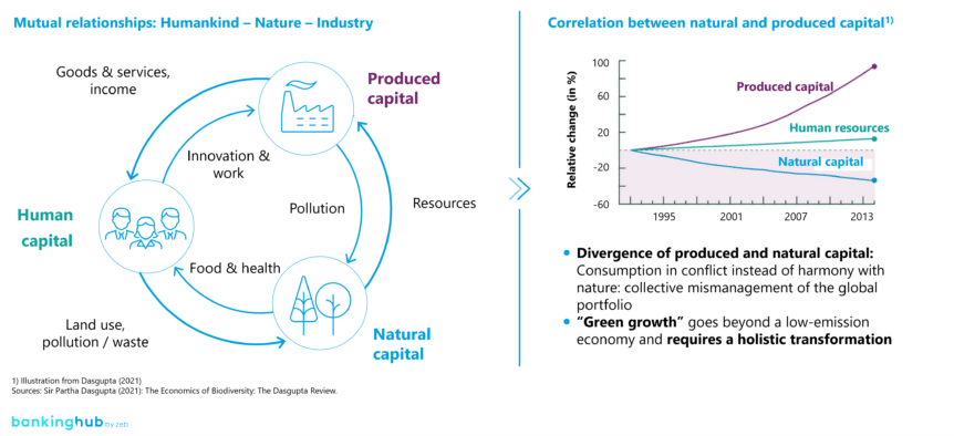 Framework concept for the integration of natural capital into economic valuation standards – biodiversity as an “asset” accord-ing to Dasgupta (2021)